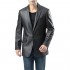 BGSD Men's John 1-Button Leather Blazer Lambskin Sport Coat Jacket (Regular Big & Tall and Short)