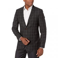 Brand - Buttoned Down Men's Slim Fit Italian Wool Windowpane Sport Coat