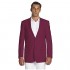 CONCITOR Men's Suit Jacket Separate Blazer Coat Solid BURGUNDY Color Two Button