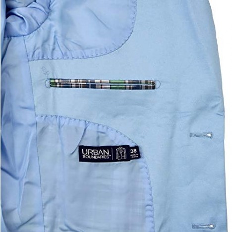 Mens Casual Blazer Sport Coat Jacket (Sky Blue