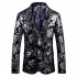 MOGU Mens Slim Fit Silver Blazer Jacket Fashion Casual Sports Coat