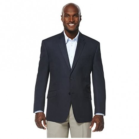 Savane Men's Tailored Striated Solid Sports Jacket