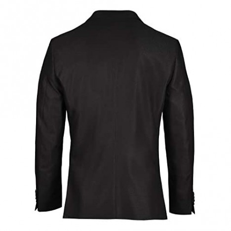 Savile Row Co. Men's Slim Fit Textured Peak Lapel Blazer Jacket Sport Coat