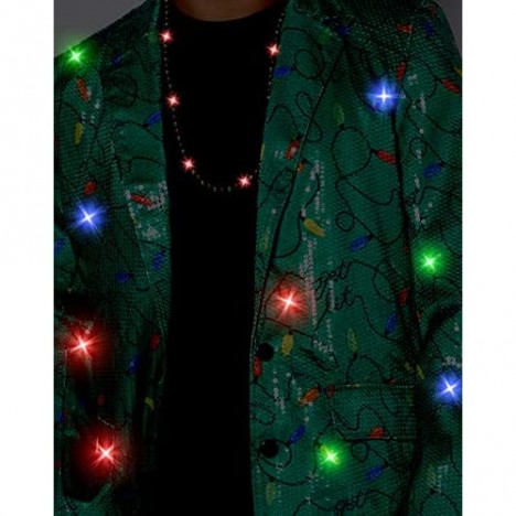 Sequin Christmas Light Blazer