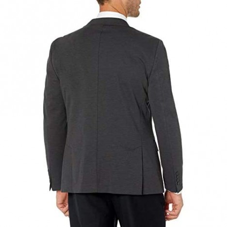 Van Heusen Men's Short Slim Fit Knit Blazer Charcoal 40S