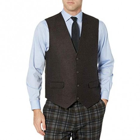 STACY ADAMS 3 Pc. Men's Plaid Modern Fit Suit