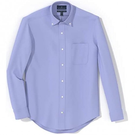 Brand - Buttoned Down Men's Classic Fit Button Collar Solid Non-Iron Dress Shirt Blue 15.5 Neck 36 Sleeve