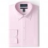  Brand - Buttoned Down Men's Tailored-Fit Button Collar Pinpoint Non-Iron Dress Shirt Light Pink 17.5" Neck 35" Sleeve
