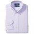  Brand - Buttoned Down Men's Tailored-Fit Button Collar Pinpoint Non-Iron Dress Shirt Purple 17.5" Neck 32" Sleeve