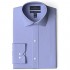  Brand - Buttoned Down Men's Tailored Fit Spread Collar Solid Non-Iron Dress Shirt Blue 19.5" Neck 39" Sleeve