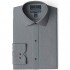  Brand - Buttoned Down Men's Tailored Fit Spread Collar Solid Non-Iron Dress Shirt Charcoal Heather 15.5" Neck 35" Sleeve