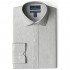  Brand - Buttoned Down Men's Tailored Fit Spread Collar Solid Non-Iron Dress Shirt Medium Grey Heather 18.5" Neck 34" Sleeve