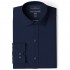  Brand - Buttoned Down Men's Tailored Fit Spread Collar Solid Non-Iron Dress Shirt Navy 17.5" Neck 32" Sleeve