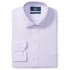  Brand - Buttoned Down Men's Tailored Fit Spread Collar Solid Non-Iron Dress Shirt Purple w/ Pocket 17" Neck 32" Sleeve