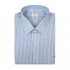 Brook Brothers Mens Regent Fit 60090 All Cotton Non Iron Dress Shirt Light Blue Striped