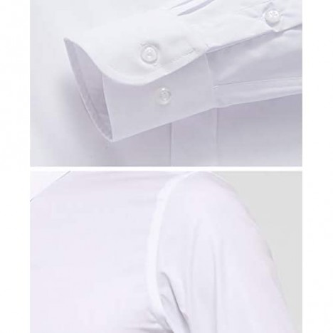 diig Long Sleeve Slim Regular Fit Men’s Dress Shirts for Business Casual