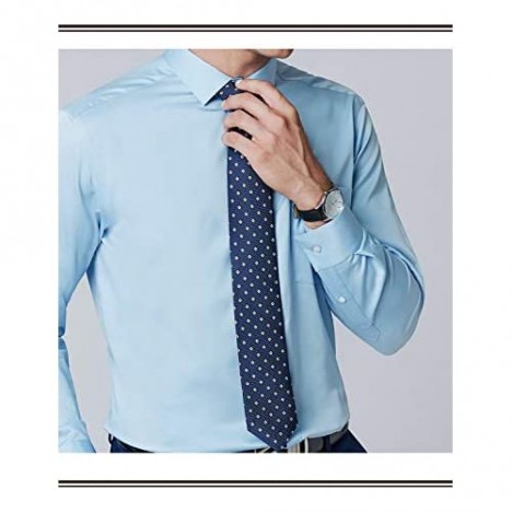 diig Long Sleeve Slim Regular Fit Men’s Dress Shirts for Business Casual