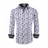 Mens Dress Shirts Regular Fit Easy Care Digital Printing Fashion Men Shirt (Style6 XL)