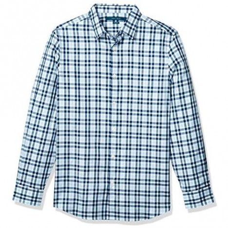 Perry Ellis Men's Slim Fit Multi Color Check Resist Spill Shirt