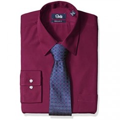 Studio 1735 Mens Dress Shirts and Tie Combo Dot Tie Athletic Fit