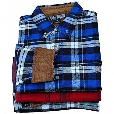 Canyon Guide Men's Classic Plaid Soft-Wash Flannel Shirt | Stretch