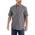 Carhartt Men's 104174 Relaxed Fit Lightweight Plaid Shirt - Large Regular - Black
