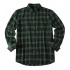 Mens Plaid Flannel Shirt Long Sleeves Button Down Collar Regular-fit Shirts with Pockets