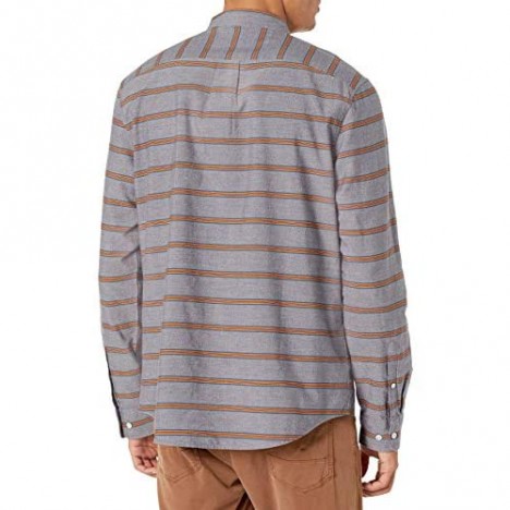 Original Penguin Men's WVN Long Sleeve Horiz Stripe Shirt
