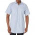 Red Kap Men's Industrial Stripe Work Shirt Blue/White Stripe Short Sleeve Medium