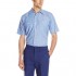 Red Kap Men's Industrial Work Shirt Regular Fit Short Sleeve Light Blue/Navy Stripe X-Large