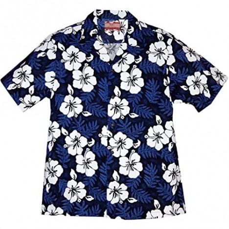 RJC Men's Tropical Hibiscus Hawaiian Shirt
