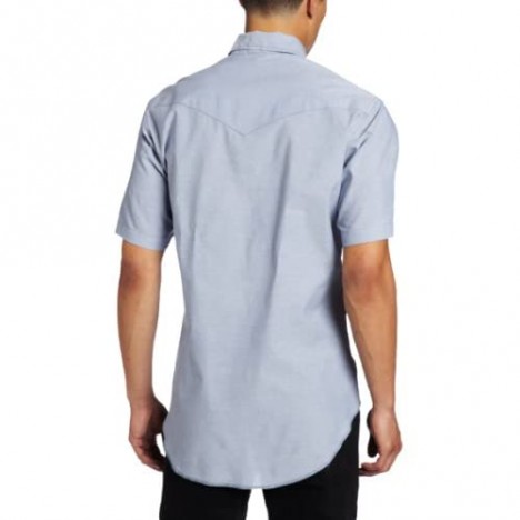 Wrangler Men's Western Short Sleeve Snap Work Shirt