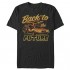 Back To The Future Men's Back to The Races Basic Solid Tee