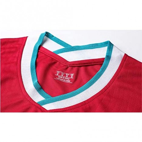 CFSET SA LAH #11 Home Football F.C 2020-2021 Season Men's Soccer T-Shirts Jersey Color Red