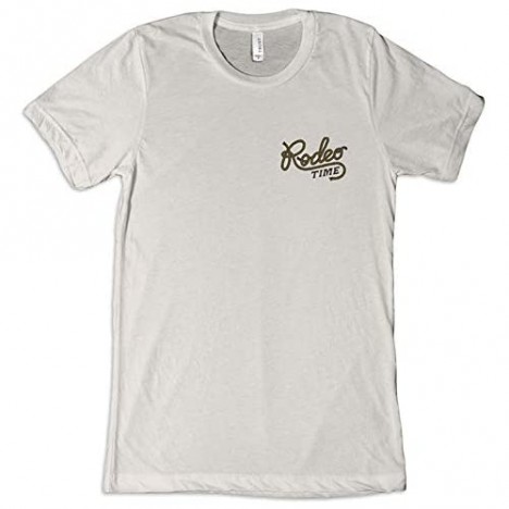 Dale Brisby Men’s Beige Rodeo Time Rope Short Sleeve T-Shirt