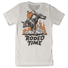 Dale Brisby Men’s Beige Rodeo Time Rope Short Sleeve T-Shirt