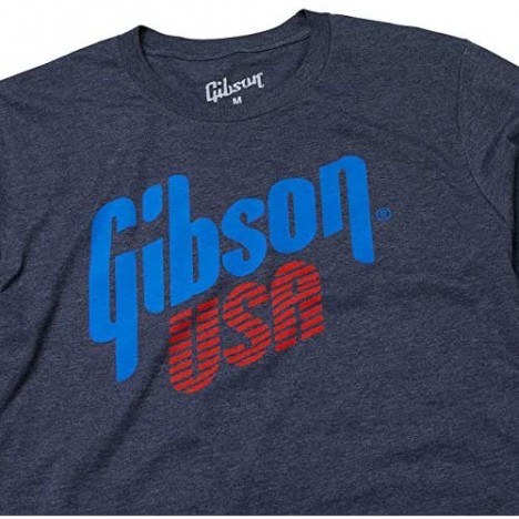 Gibson USA Logo Tee Heather Blue