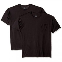 Hanes Men's Workwear Short Sleeve Tee (2-Pack) Black 3X Large