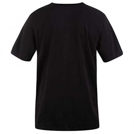 Hurley Men's Everyday Washed One and Only Slashed Short Sleeve T-Shirt Black Medium