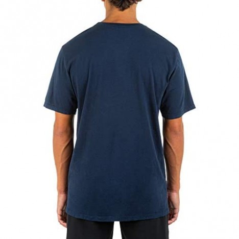 Hurley Men's Everyday Washed One and Only Slashed Short Sleeve T-Shirt Obsidian XX-Large