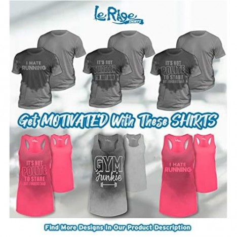 LeRage Shirts Workout Shirt for Men with Sweat Activated Technology and Hidden Inspirational Message Hustle for The Muscle