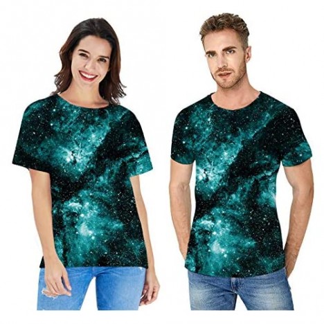 Loveternal Mens T-Shirts 3D Graphics Print Short Sleeve Funny Summer T Shirts
