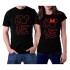 picontshirt Love MM Black Couple T-Shirts