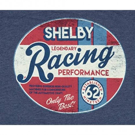Shelby Legendary Racing Performance Navy Tee T-Shirt | Officialy Licensed Shelby Product | 50% Cotton 50% Polyester
