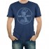 Shelby Mineral Wash Navy Tee T-Shirt | Officialy Licensed Shelby Product | 100% Cotton