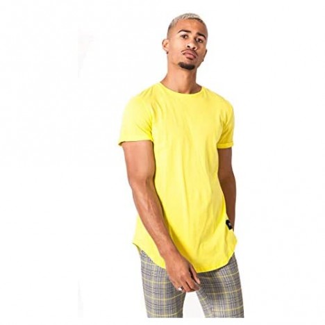 Sixth June | Mens Fashion | Slim Fit Crew Neck Short Sleeves T-Shirt with Curved Hem