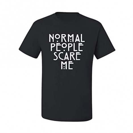 Wild Bobby Normal People Scare Me Humor Men's Graphic T-Shirt