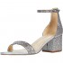 Betsey Johnson Mari Heeled Sandal Silver Multi 9.5 M
