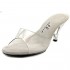 Ellie Shoes Women's 305-Vanity Stage Heels - Peep-Toe 3 Inch Mule Clear Size