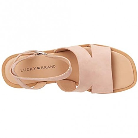 Lucky Brand Women's PEMAL HIGH Heel Heeled Sandal Cameo Rose 11